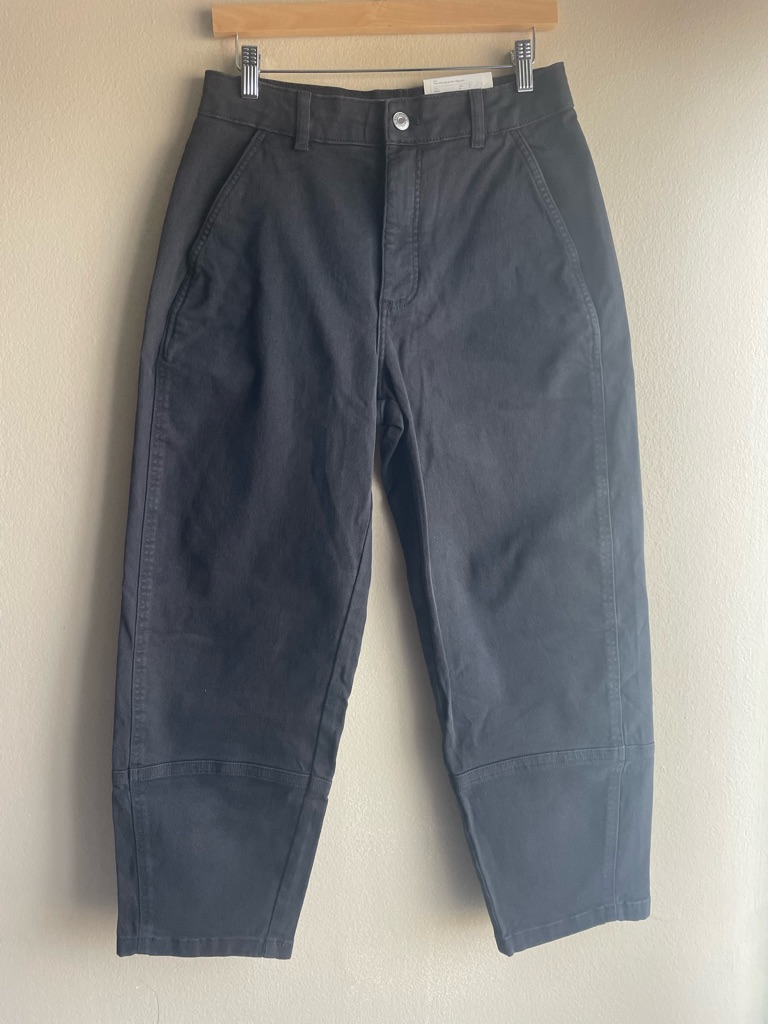 New Everlane The Utility Barrel Pant Black Size 8